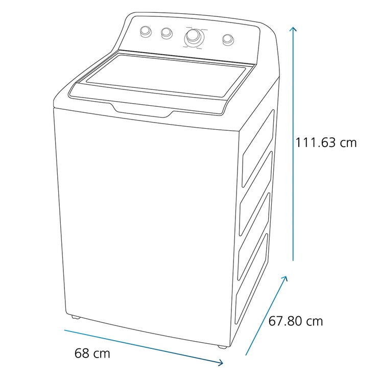 GE Lavadora Top Load 22Kg