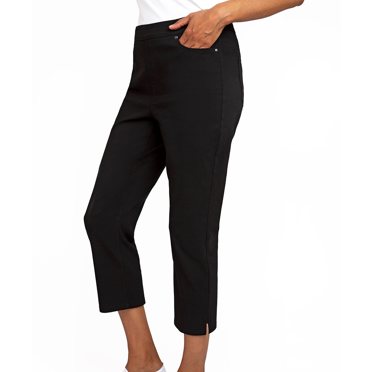 Mario Serrani Italy Pantalones para Dama Negro Extra Grande