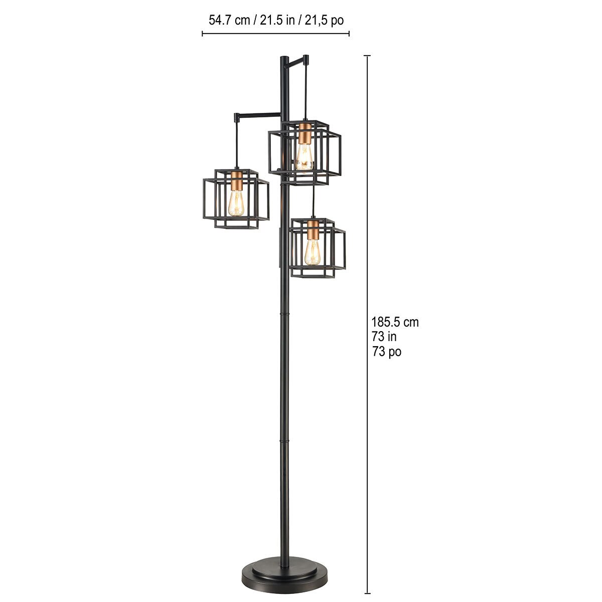 Soporte de Ventas con 7 Piso 160 CM H Metal 