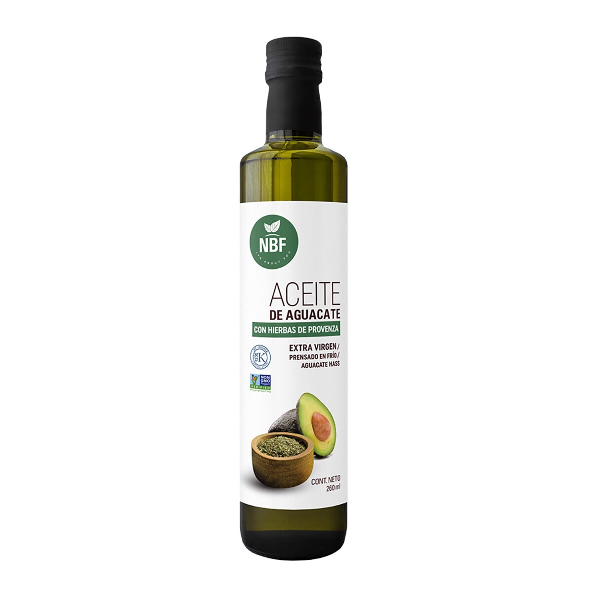 NBF Aceite Extra Virgen de Aguacate 3 pzs de 260 ml