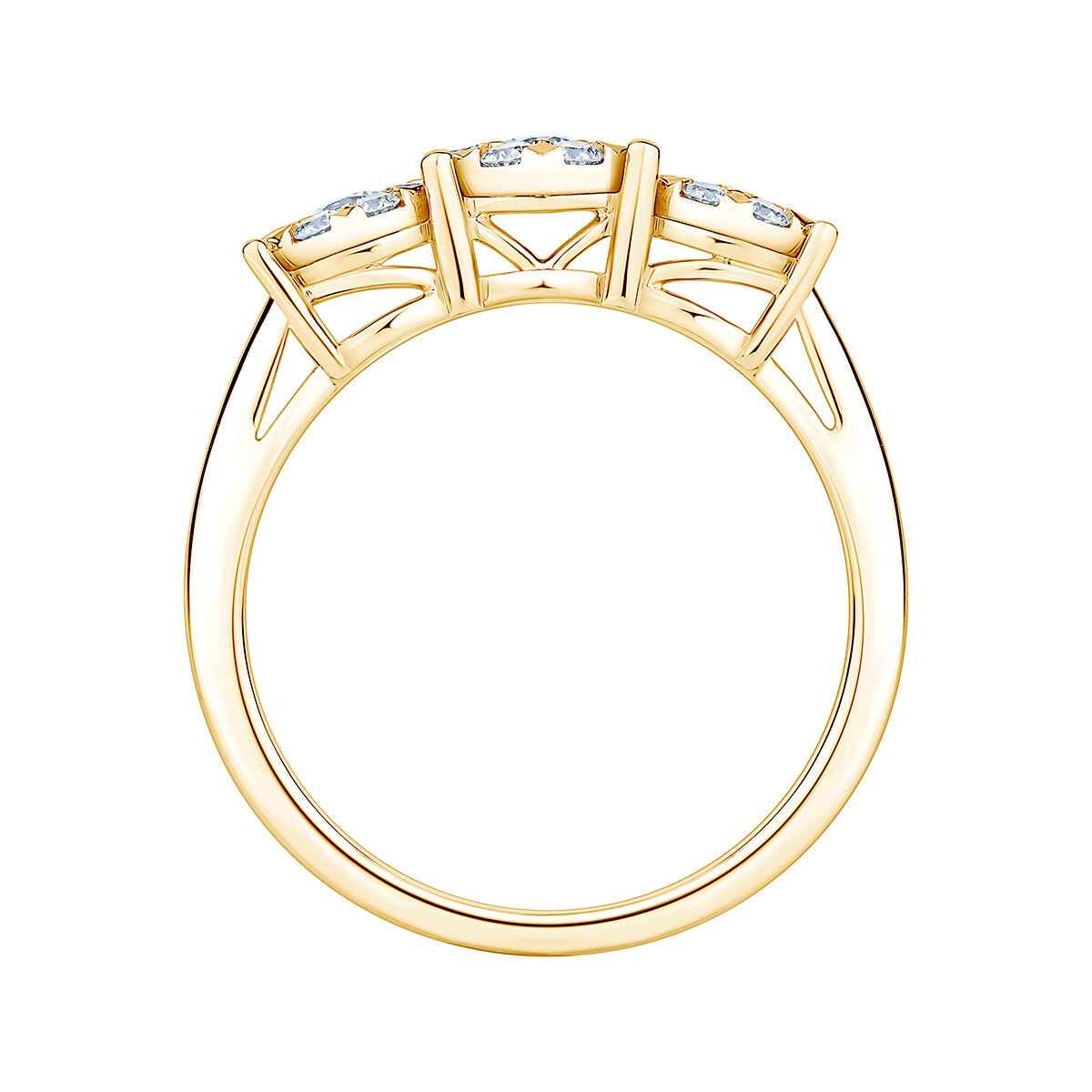 Anillo Nupcial de Diamantes 0.50ctw, Oro Amarillo 14K