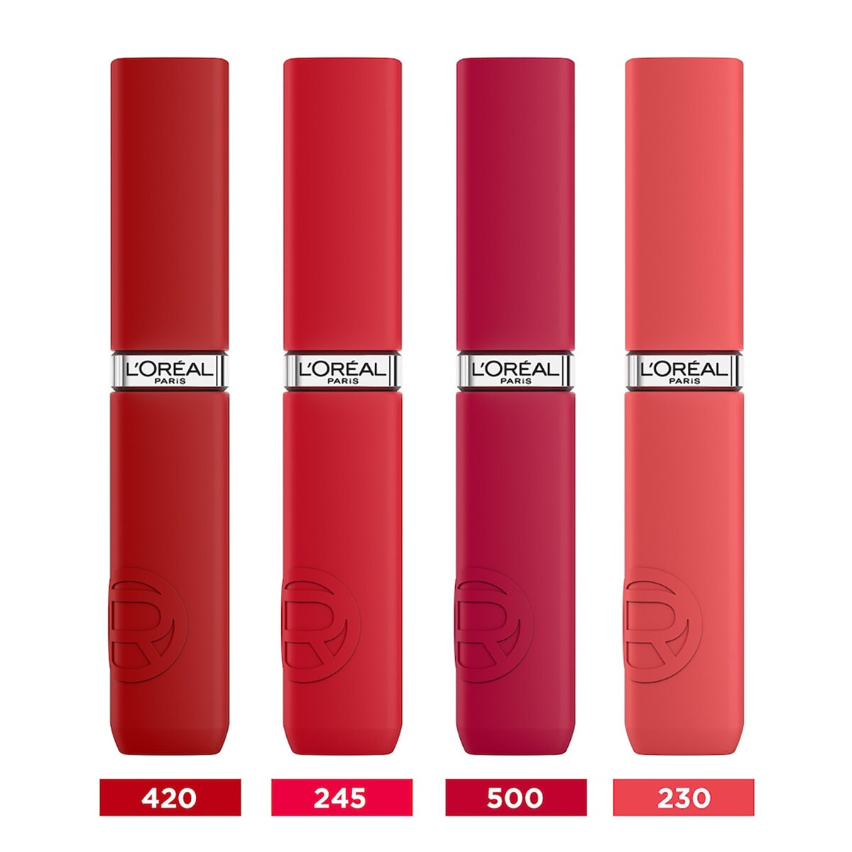 L'Oréal Paris Le Matte Resistance Labial Líquido 4 pzas
