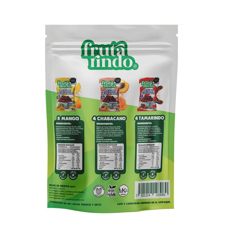 Frutarindo Bites de Fruta Enchilada 16/35 g Frutarindo Bites de Fruta Enchilada 16/35 g