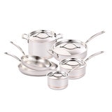 Kirkland Signature Batería de Cocina de Acero Inoxidable de 10 piezas