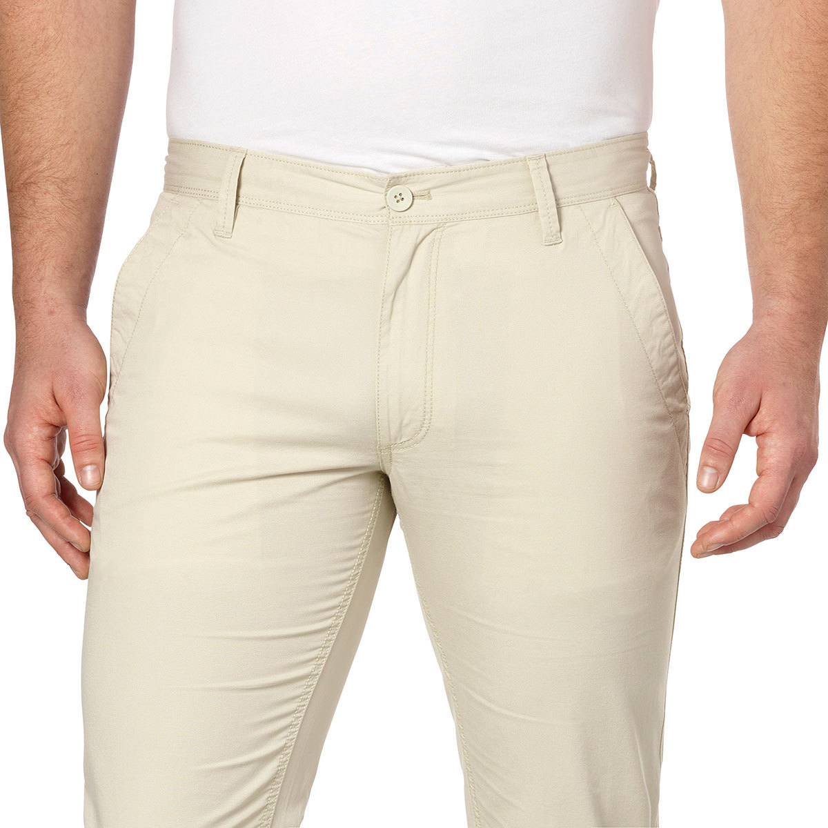Calvin Klein, pantalón, crema, 30" x 32"