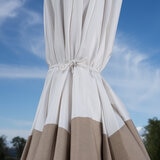 SunVilla, Sombrilla de 3.3 m Con Borde Color Beige