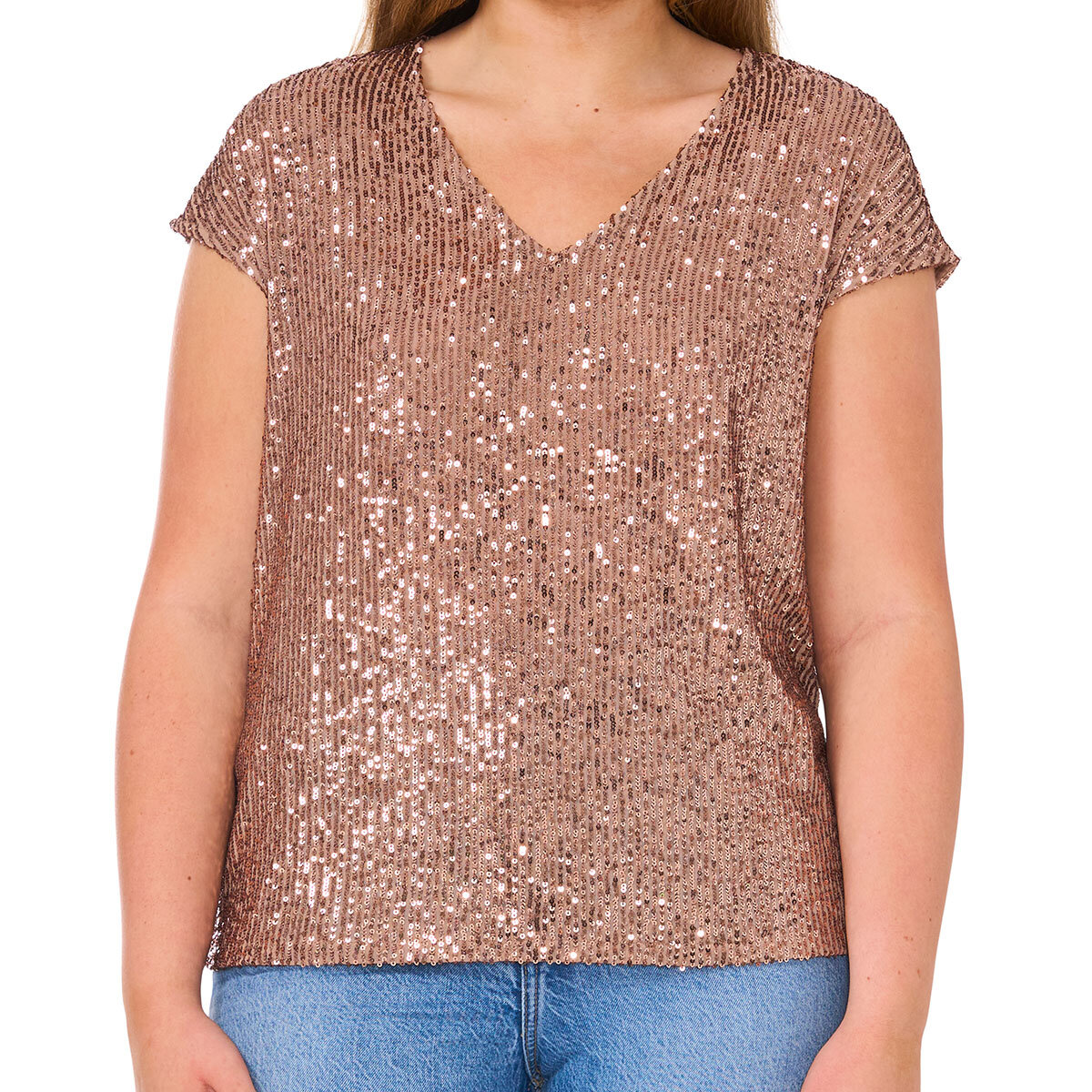 Vince Camuto Blusa para Dama Café Extra Grande