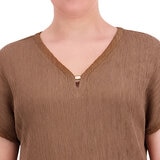 Jones NY Signature Conjunto para Dama Café Extra Grande