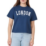 Scotch and Soda Playera para Dama Azul Extra Grande