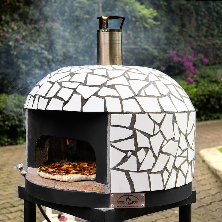 Forno Napoli, Horno de Leña Modelo Barano, Color Blanco Forno Napoli, Horno de Leña Modelo Barano, Color Blanco