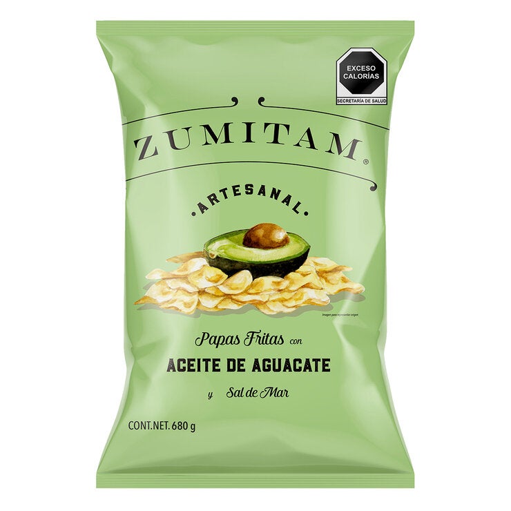 Zumitam Papas Fritas con Aceite de Aguacate y Sal de Mar 680 g