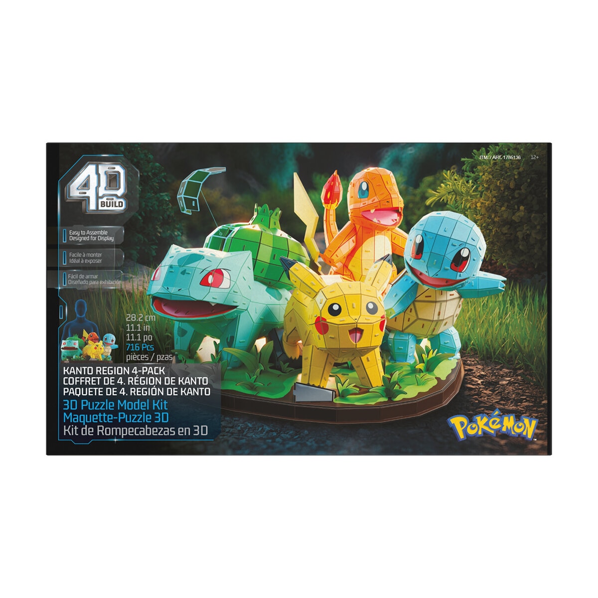 4D Biuld, Kit de Rompecabezas 3D - Pokémon