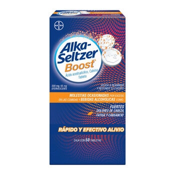 Alka Seltzer Boost 50 Tabletas Efervescentes