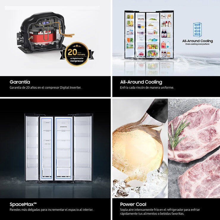 Samsung Refrigerador 23" Side By Side