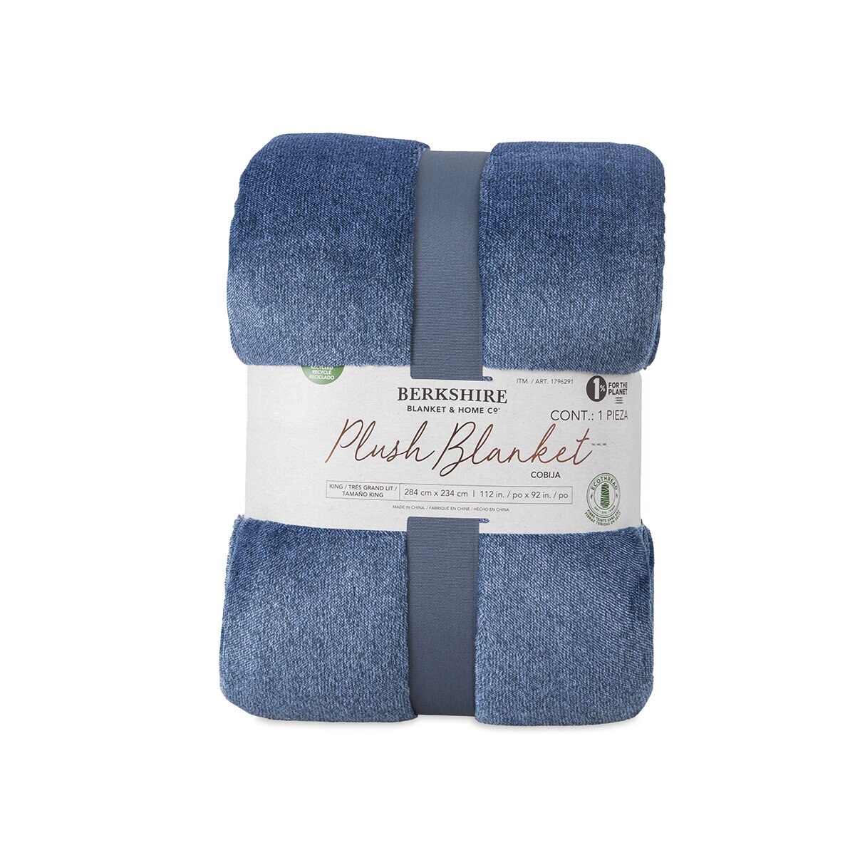 Berkshire Life, Cobija, Tamaño King, Color Azul Berkshire Life, Cobija, Tamaño King, Color Azul