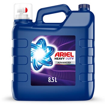 Ariel Heavy Duty Detergente Líquido Advanced Para Lavar Ropa Blanca y de Color 8.5 L