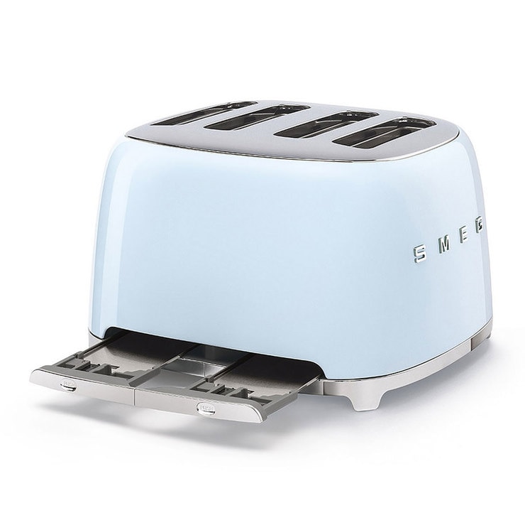 Smeg, tostador para 4 rebanadas, azul