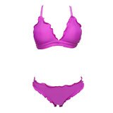 Alas de Sal, Traje de Baño de Dos Piezas Color Morado, Varias Tallas