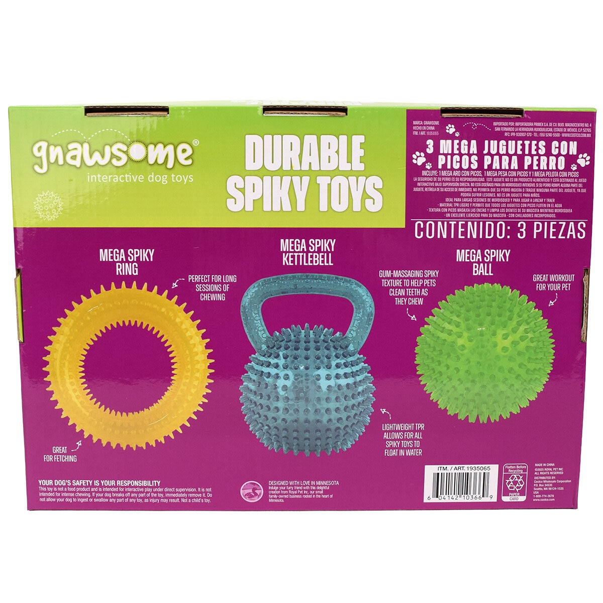 Gnawsome Juguetes para Perro 3 pzas Gnawsome Juguetes para Perro 3 pzas