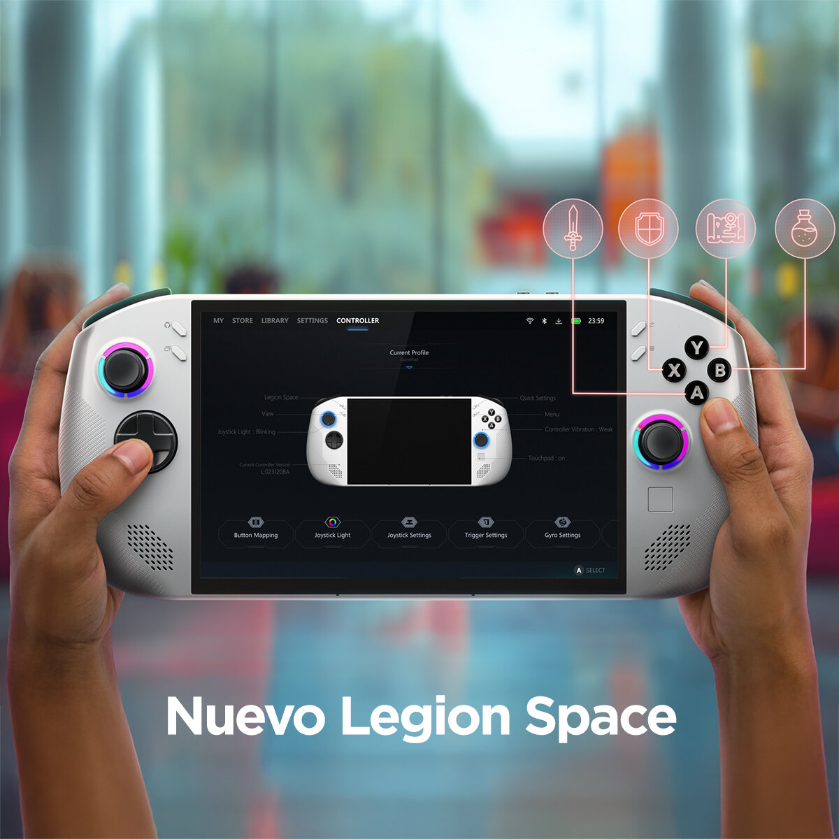 Lenovo Legion Go S Consola Portátil 8" WUXGA AMD Ryzen Z2 Go 16GB 512GB SSD