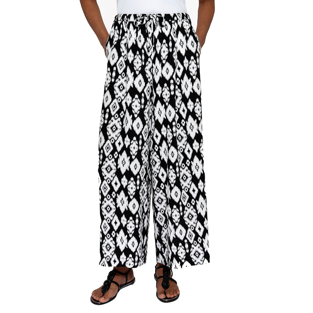 Mario Serrani Italy Pantalones para Dama Negro Chica