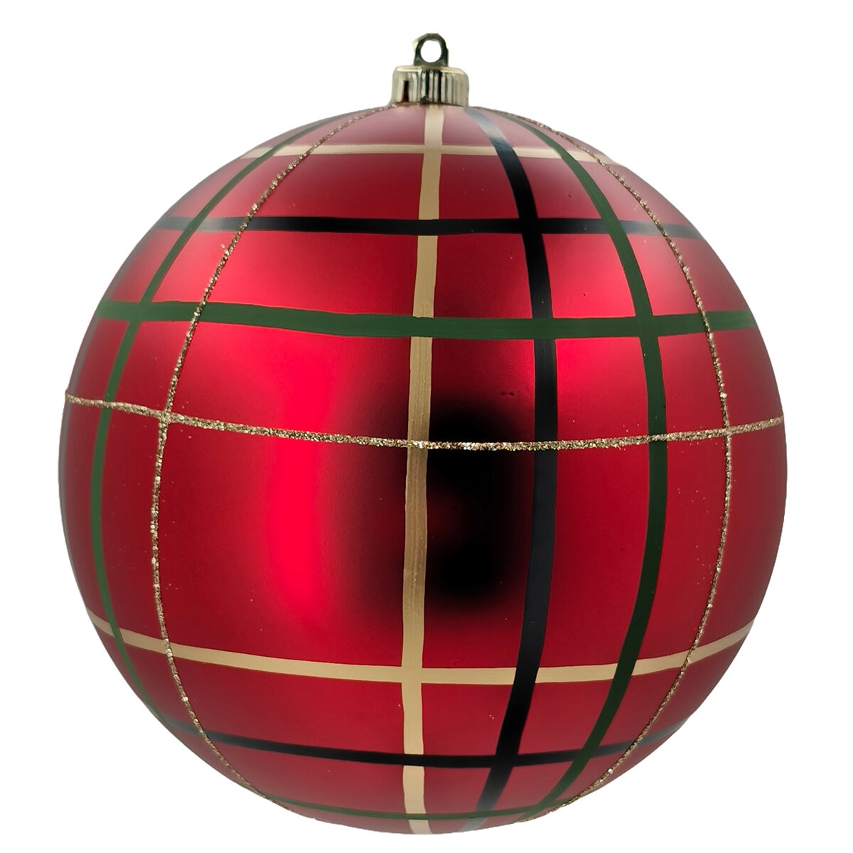 Surtido de Ornamentos Navideños de 3 Piezas de 250 mm, Rojo/Verde/Oro