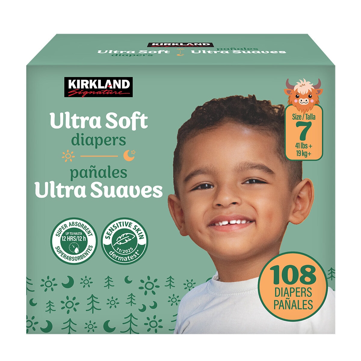 Kirkland Signature Pañales Etapa 7 Unisex 108 pzas Kirkland Signature Pañales Etapa 7 Unisex 108 pzas