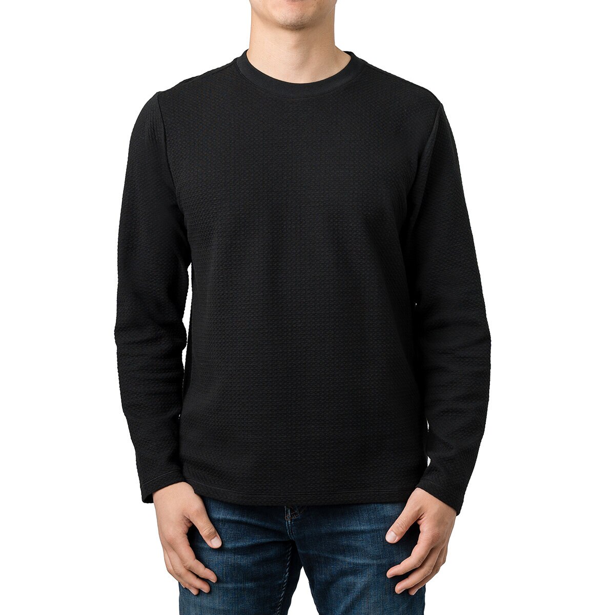 Rough Dress Sudadera para Caballero Negro Grande