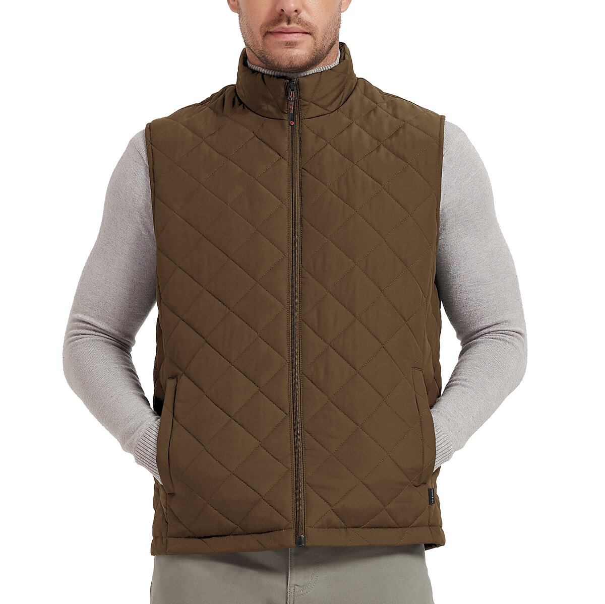 Hawke & Co Chaleco para Caballero Café EE Grande