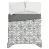 Seasons Collection Colcha con Relleno Alternativo Tamaño King DAMASK GRAY