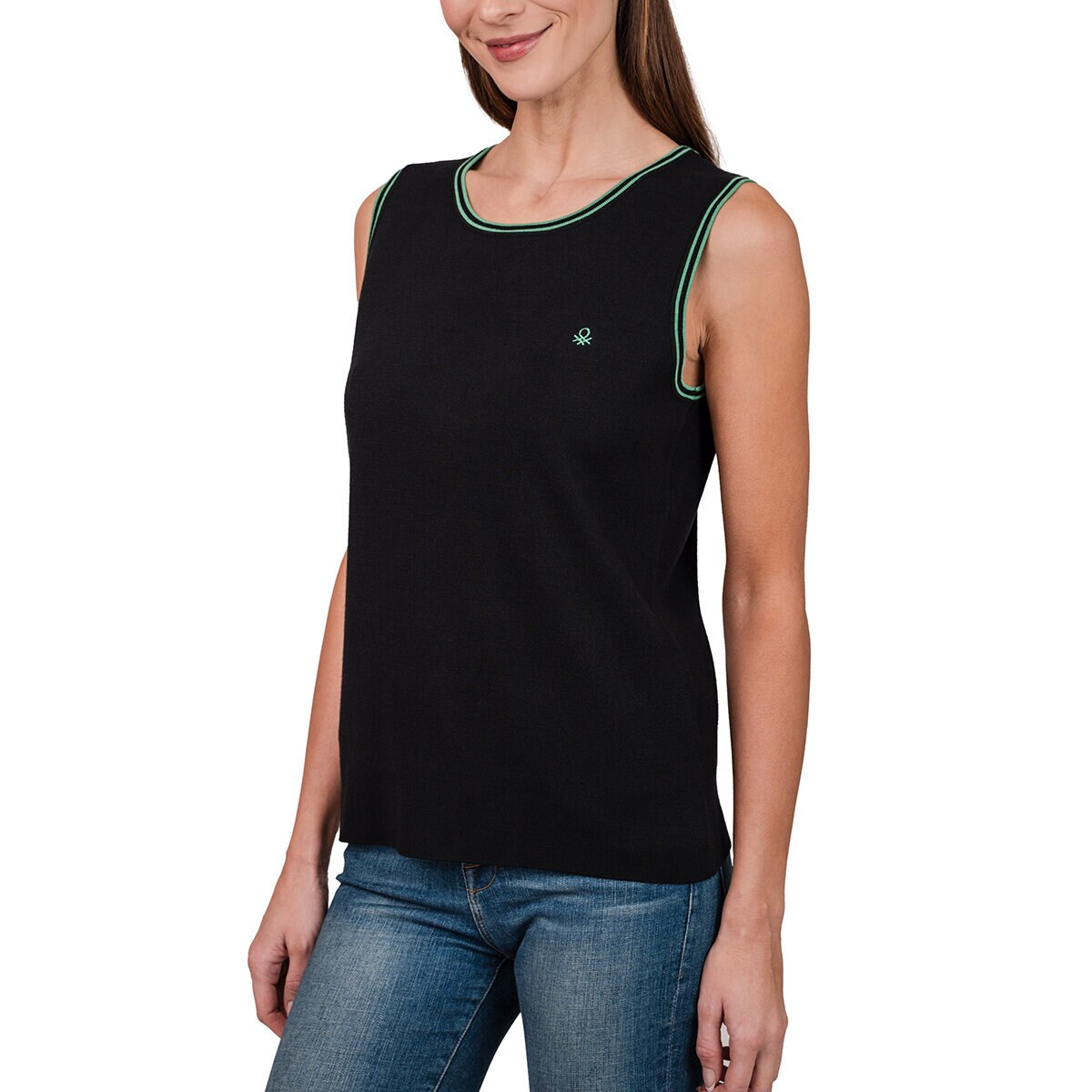 United Colors of Benetton Blusa para Dama Negro Chica
