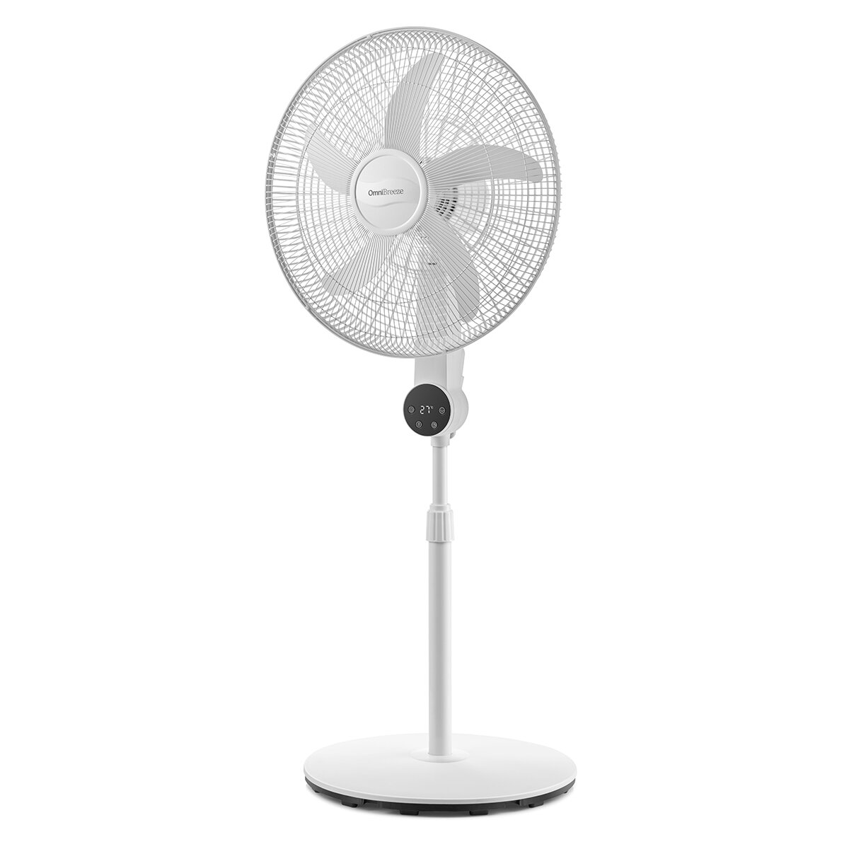 OmniBreeze, Ventilador de Pedestal Blanco, 4 Velocidades OmniBreeze, Ventilador de Pedestal Blanco, 4 Velocidades