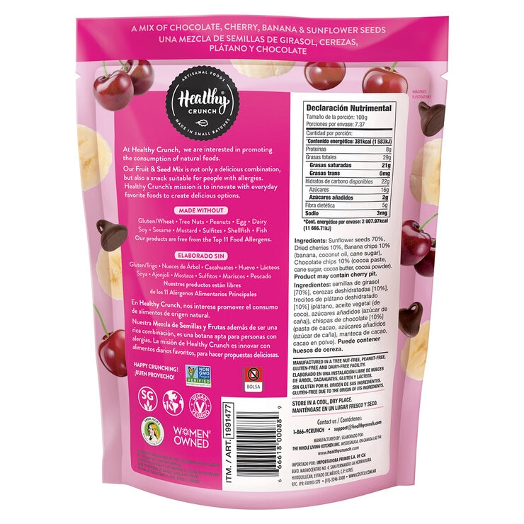 Healthy Crunch Mezcla de Semillas y Frutas 737 g