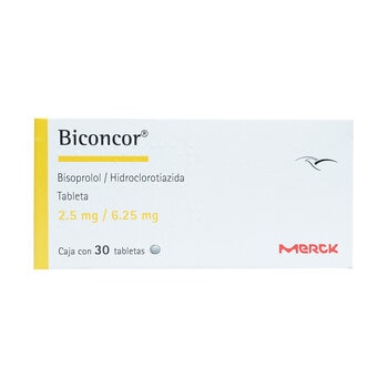 Biconcor 2.5 mg / 6.25 mg  30 Tabletas