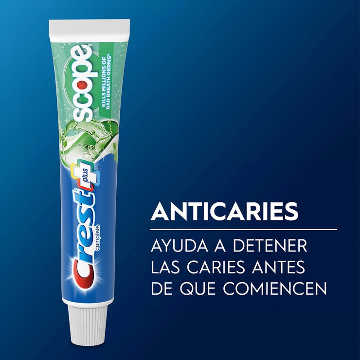 Crest Complete + Scope Pasta Dental 6 pzas de 120 ml