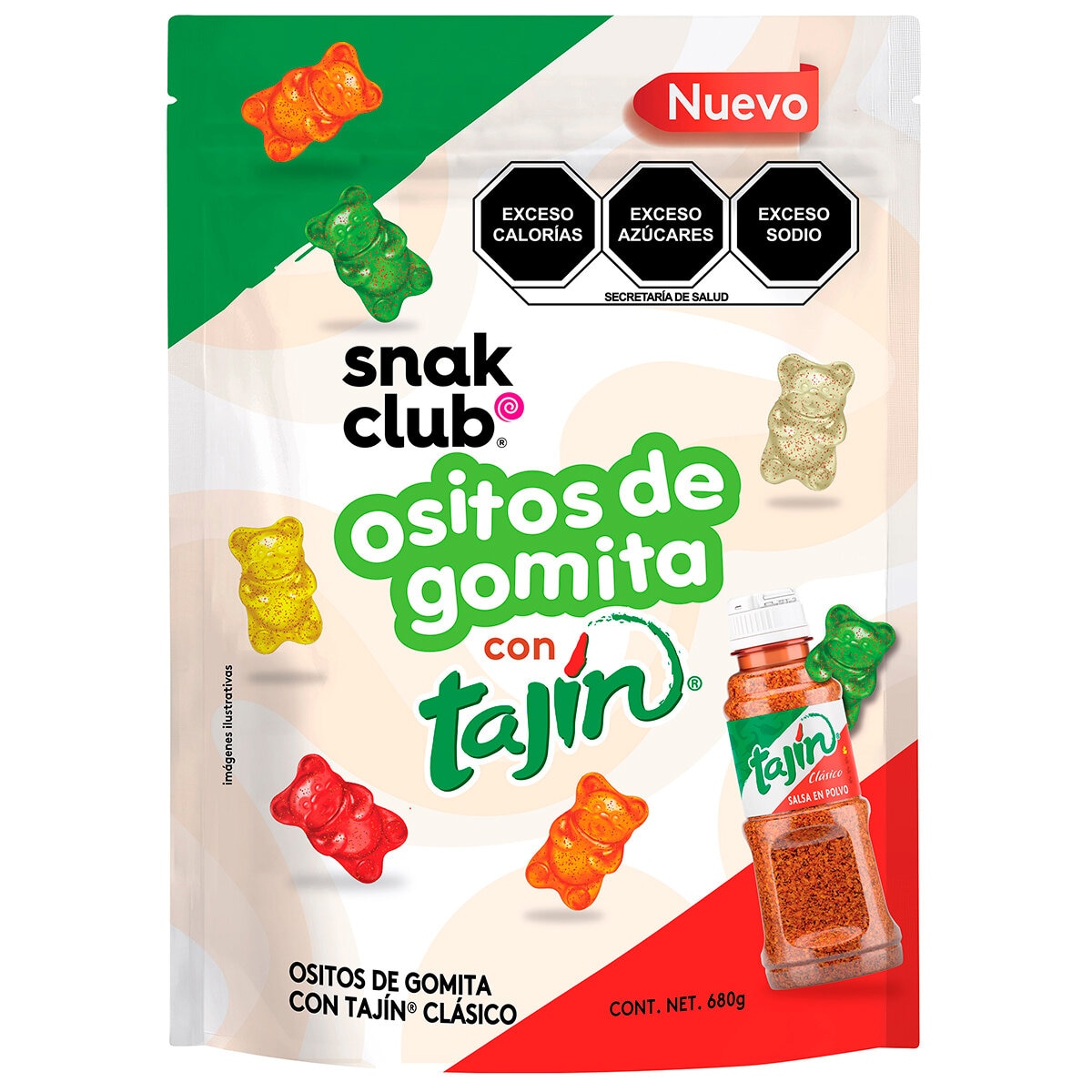 Snak Club Ositos de Gomita con Tajín 680 g Snak Club Ositos de Gomita con Tajín 680 g