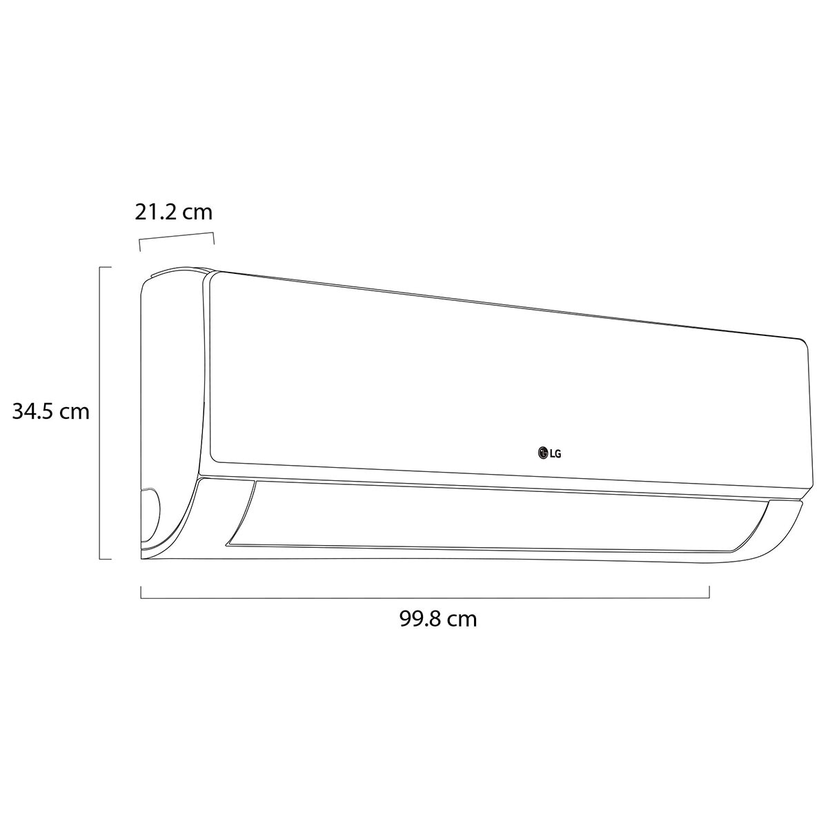 LG Aire Acondicionado ArtCool Inverter, VR242HW, Frío y Calor, 220V, 2 Toneladas, 22,000 BTU/h, WiFi