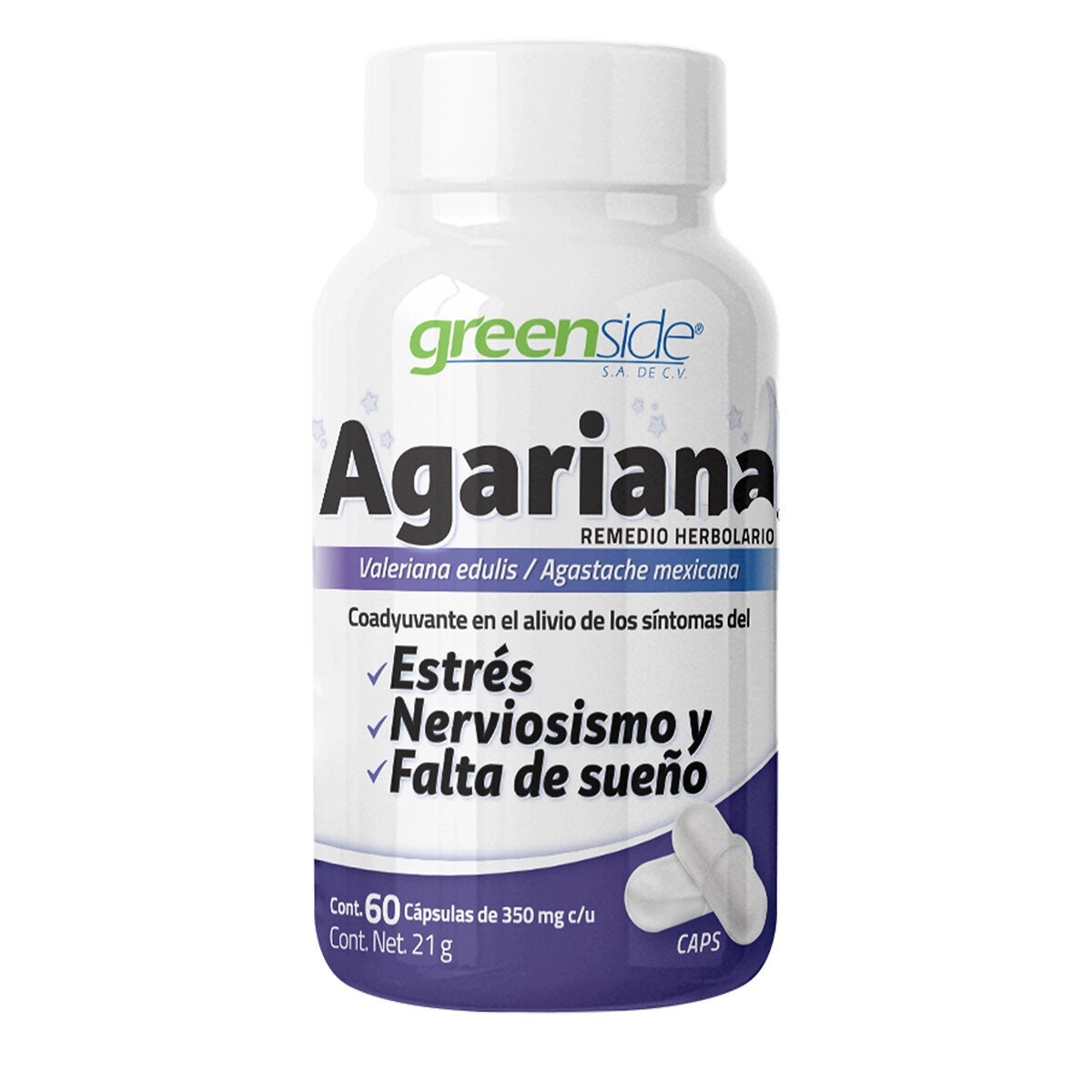 Greenside Agariana Duo Pack 2 Frascos con 60 Cápsulas c/u Greenside Agariana Duo Pack 2 Frascos con 60 Cápsulas c/u