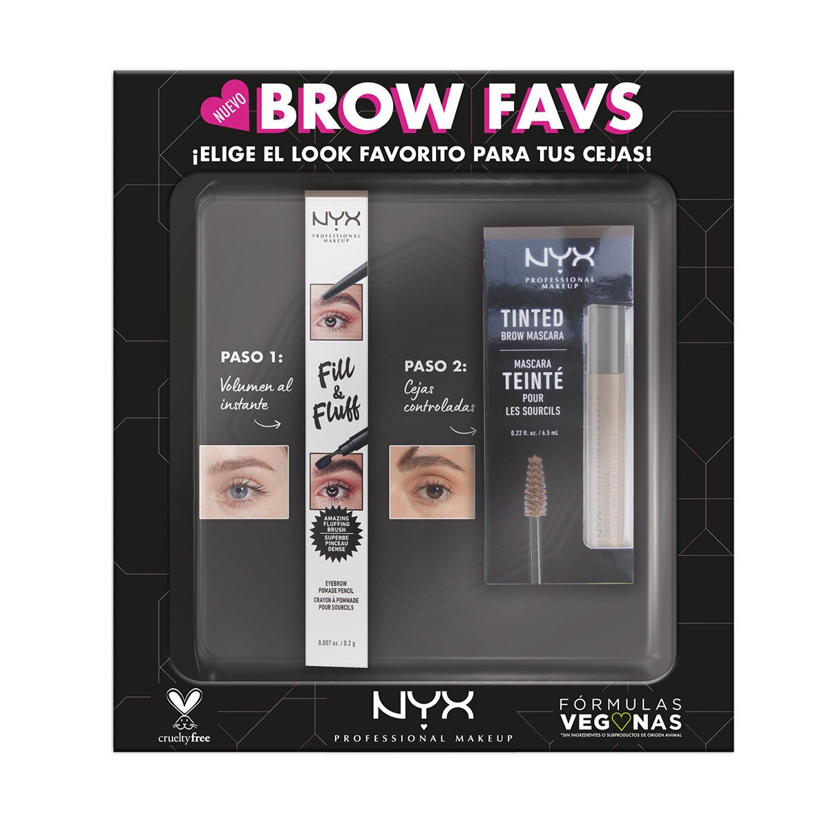 NYX Cosmetics Pack Brow Favs Kit de Maquillaje para Cejas