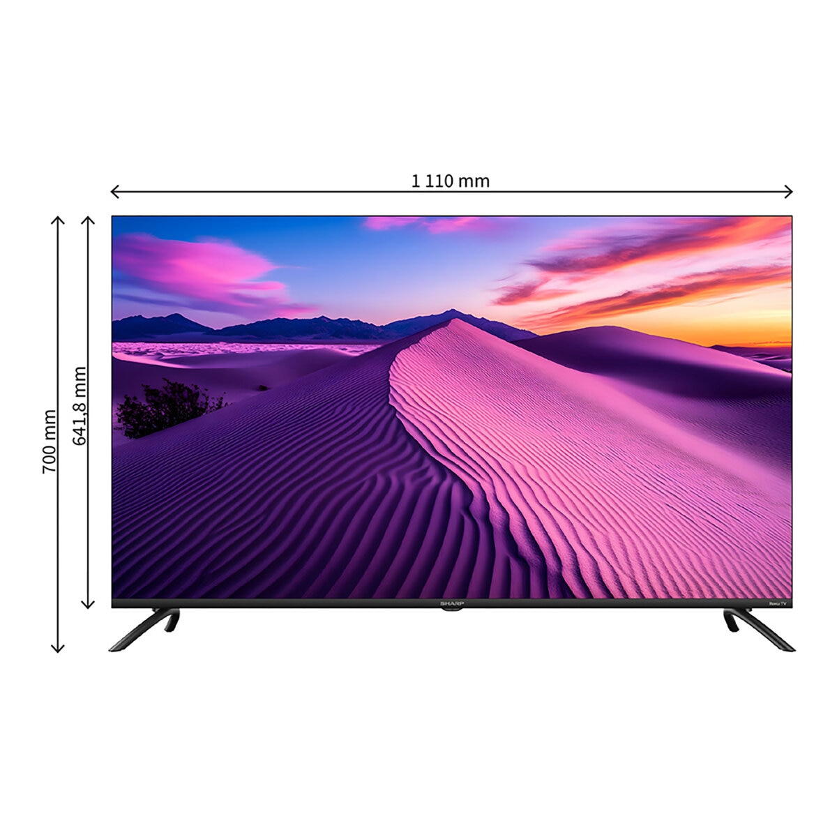 Sharp Pantalla 50" UHD 4K Roku TV
