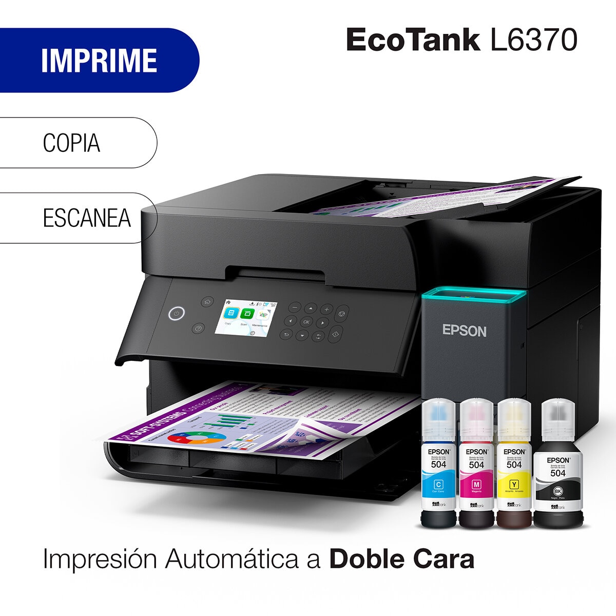 Epson EcoTank L6370 Impresora Multifuncional a color Wifi y Duplex