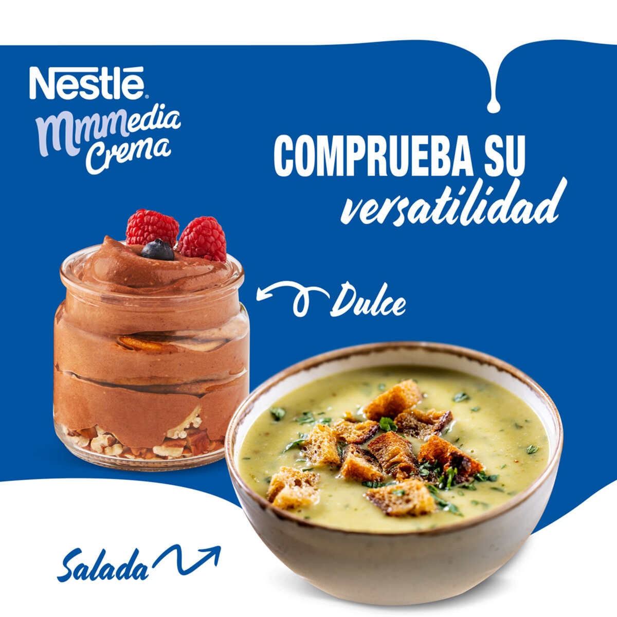 Nestle Media Crema 4 pzas de 1 l