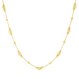 Collar con Cuentas Multiples, Oro Amarillo de 14K