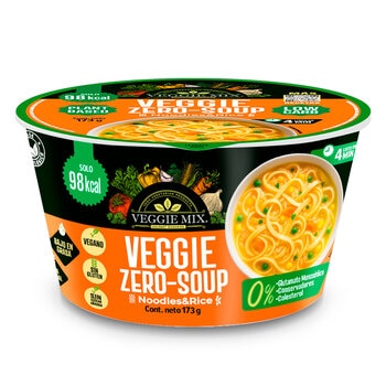 Veggie Zero Sopa Instantánea de Fideos y Arroz 6/173g