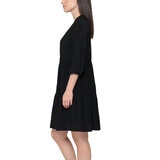 Nicole Miller Original Vestido para Dama Negro Extra Grande