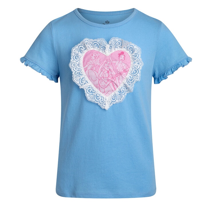 Playera 4 piezas para Niños o Niñas Disney Princesas 7 Años