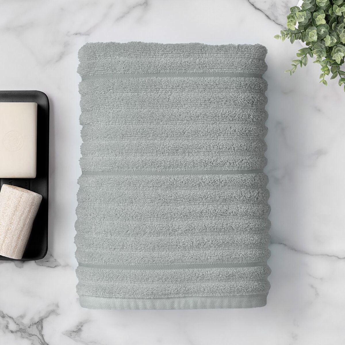 WelHome, Toalla de Baño, Gris Claro