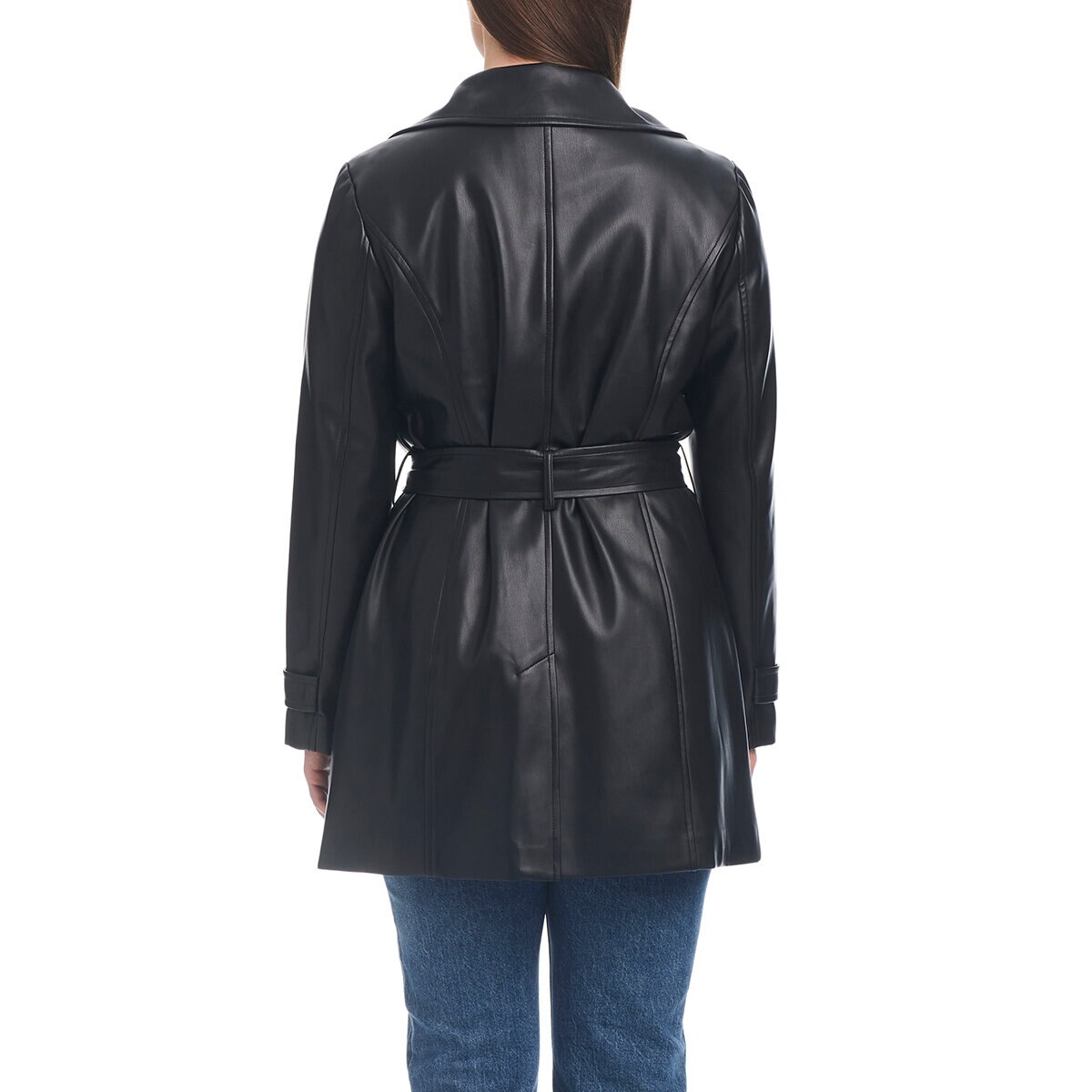 Vince Camuto Gabardina para Dama Negro Mediana