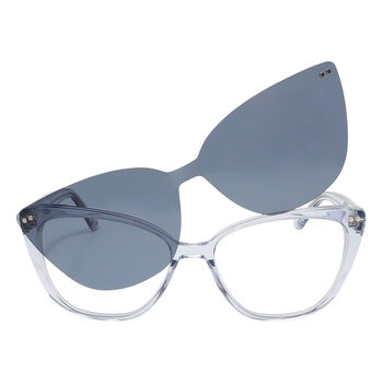 Cloe VLE.10006.0GRY.57 Armazón Oftálmico + Clip Solar Polarizado