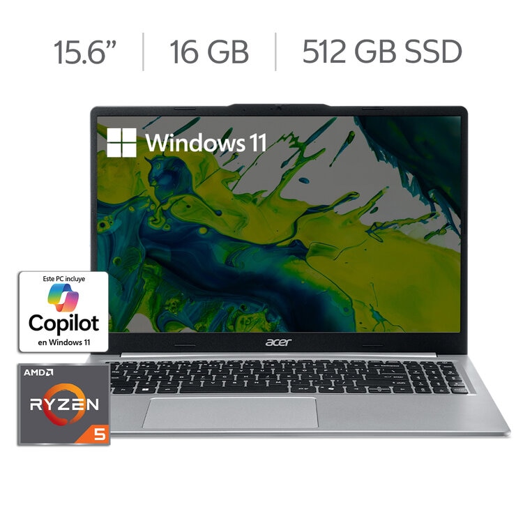 ACER Laptop Aspire Lite 16 15.6" Full HD AMD Ryzen 5 40 16GB 512Gb SSD ACER Laptop Aspire Lite 16 15.6" Full HD AMD Ryzen 5 40 16GB 512Gb SSD